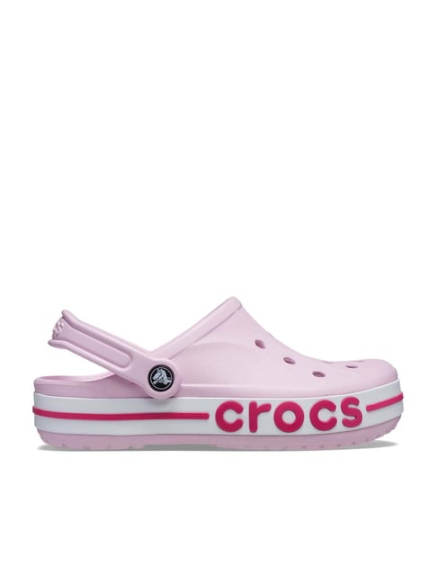 Crocs Women's Bayaband Pink Back Strap Clogs