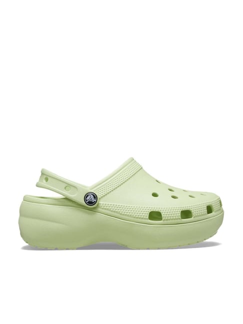 Crocs Women's Classic Lime Green Back Strap Clogs