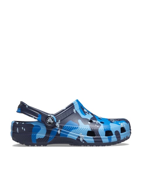 Crocs Men's Classic Navy Back Strap Clogs