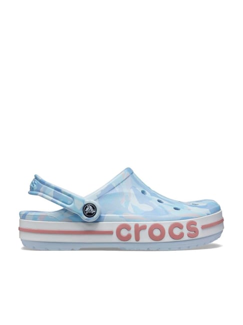 Crocs Men's Bayaband Mineral Blue Back Strap Clogs