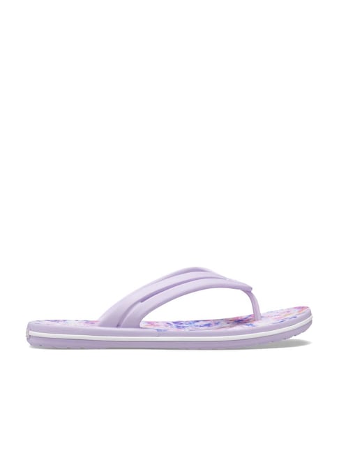 Crocs Women's Crocband Lavender Flip Flops