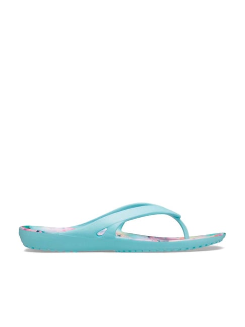 Crocs Women's Kadee Blue Flip Flops