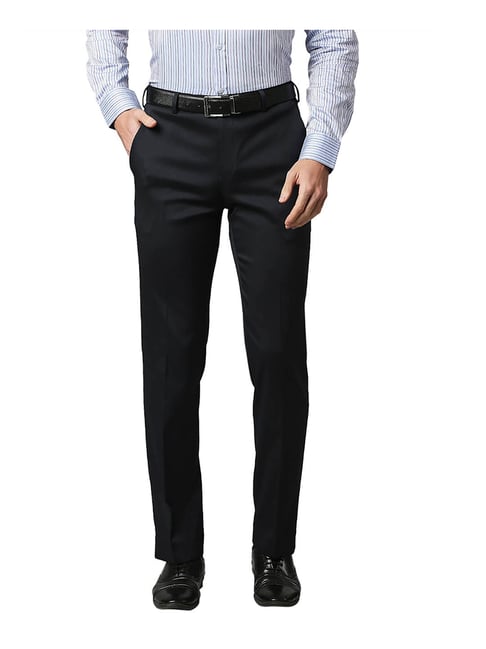 Buy Park Avenue Khaki Super Slim Fit Solid Trousers for Men Online  Tata  CLiQ