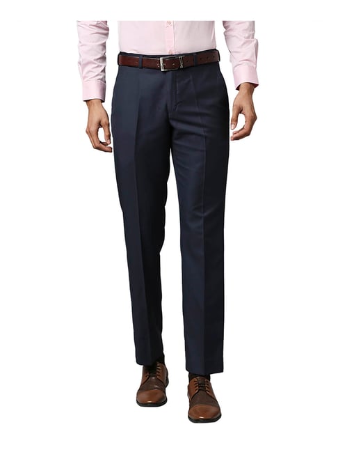 Buy Navy blue Trousers & Pants for Men by JB JUST BLACK Online | Ajio.com
