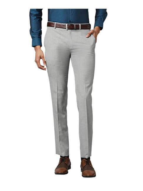 Raymond Slim Fit Men White, Grey Trousers - Buy Raymond Slim Fit Men White,  Grey Trousers Online at Best Prices in India | Flipkart.com