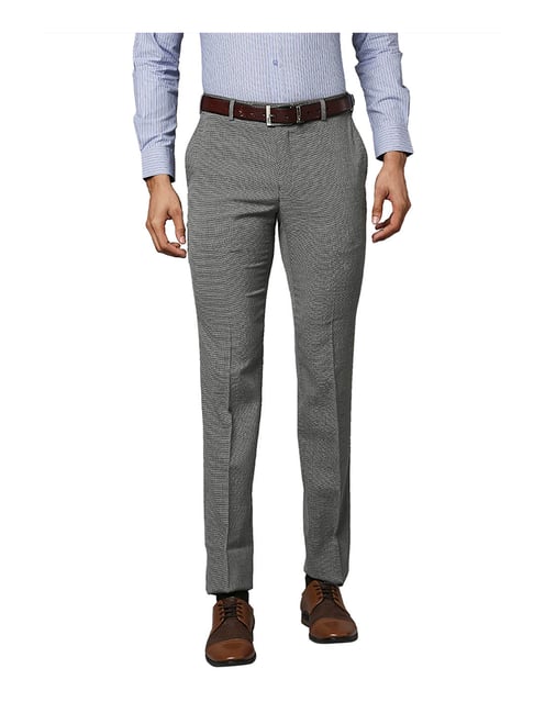 Raymond Medium Grey Slim Fit Trousers