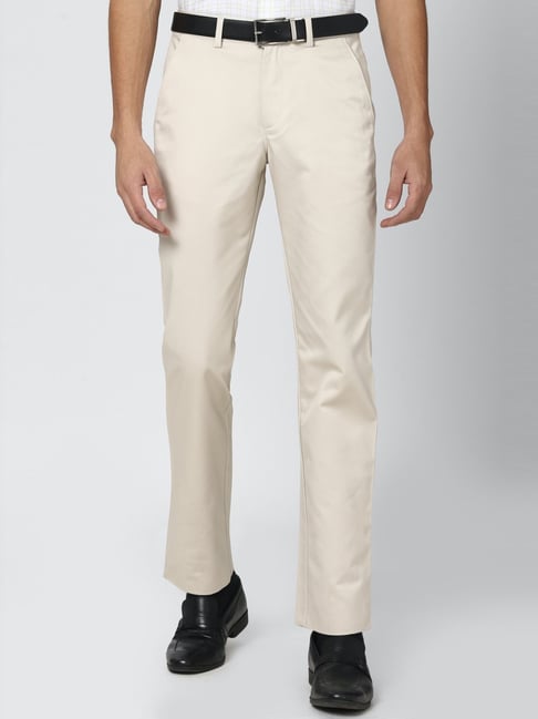 Peter England Regular Fit Trousers - Buy Peter England Regular Fit Trousers  online in India