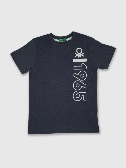 United Colors of Benetton Kids Navy Regular Fit T-Shirt