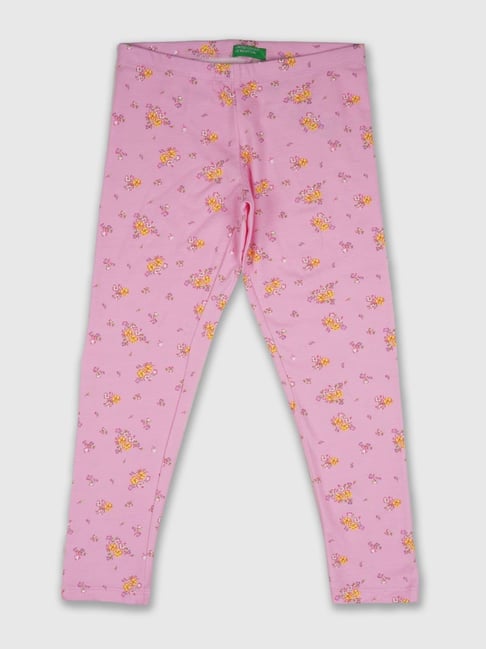 United Colors of Benetton Kids Pink Printed Leggings