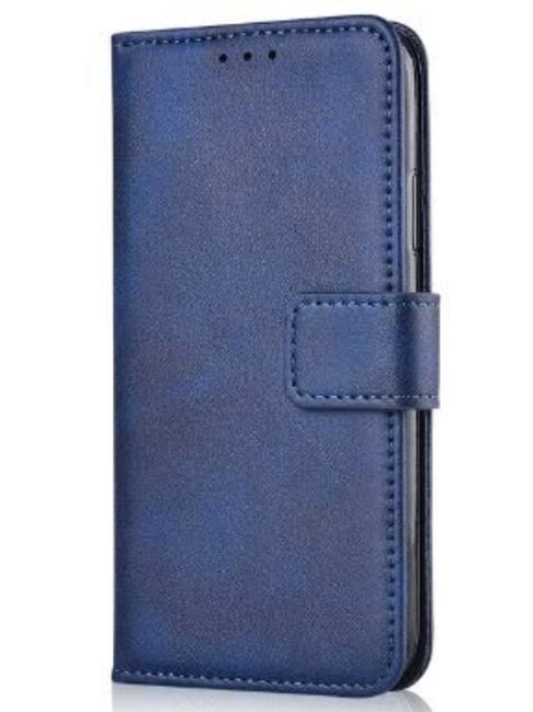 Clickcase Pu Leather Wallet Flip Case Flip Cover For Jio JIOPHONE NEXT (MATTE BLUE)