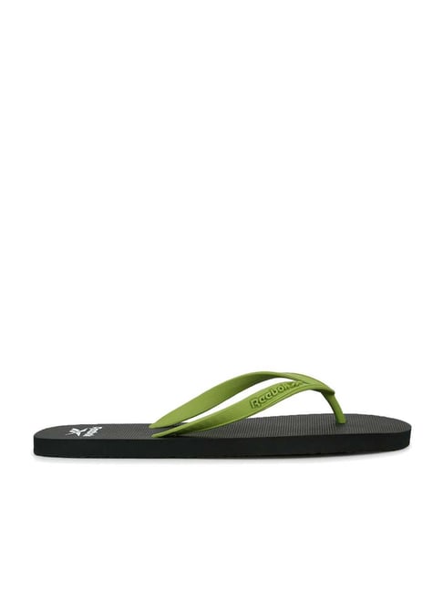 Reebok Men's AVENGER LP Green & Black Flip Flops