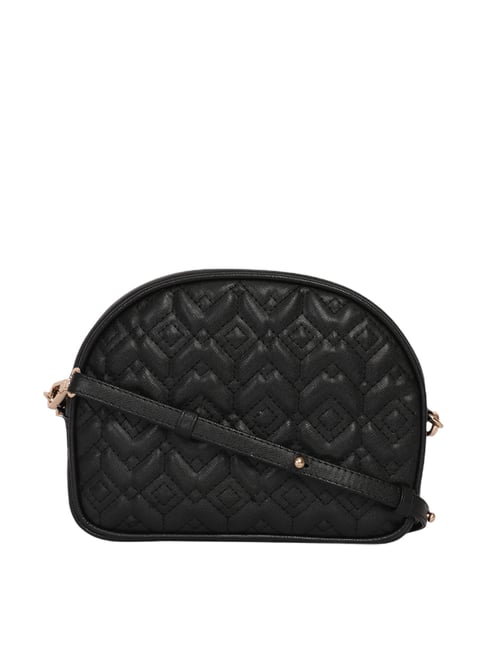 Bagsy Malone Black Textured Sling Bag-picture-27