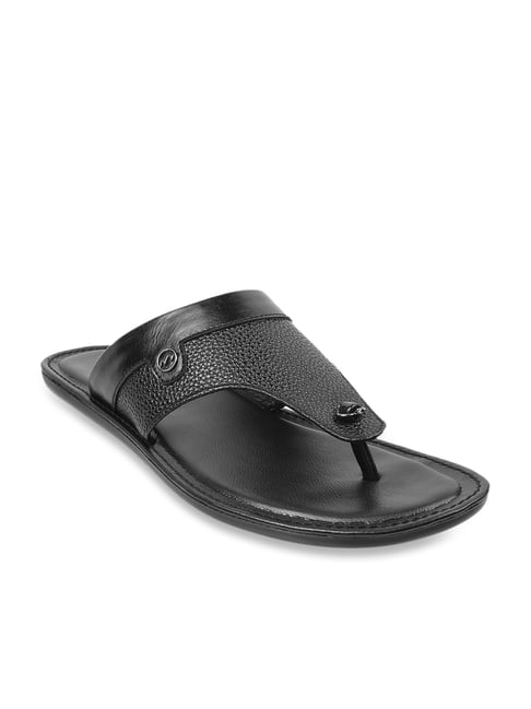 Metro Men's Black Thong Sandals