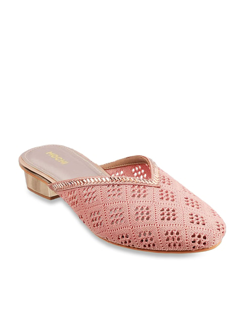 Mochi Women's Pink Mule Shoes Price in India