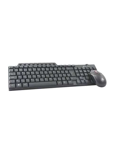 Zebronics Zeb-Judwaa 555 Wired Keyboard & Mouse Combo (Black)