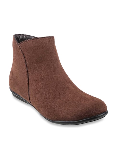 Mochi Women's Brown Casual Booties-picture-41