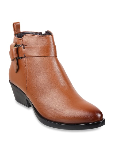 Mochi Women's Tan Casual Booties