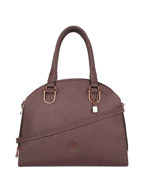 Buy Baggit Brown Solid Large Satchel Handbag at Best Price Tata CLiQ