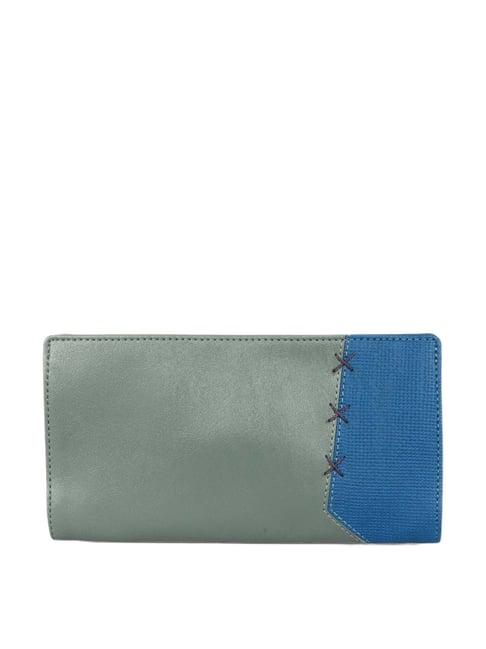 Baggit Grey Solid Bi-Fold Wallet for Women