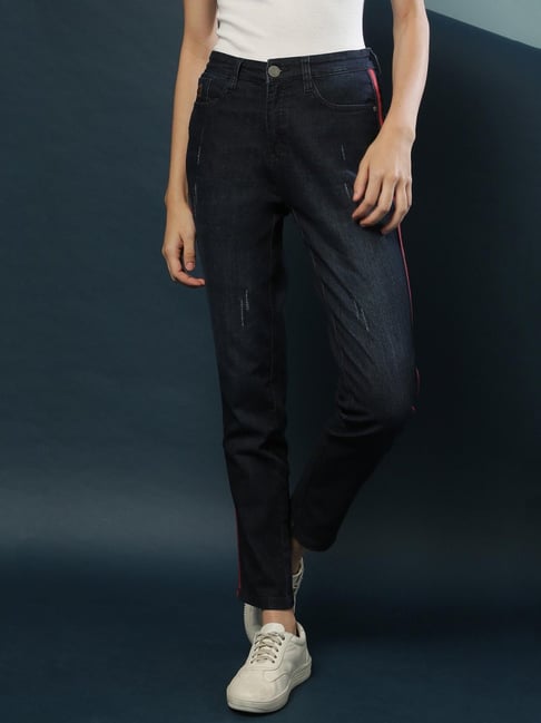 Campus Sutra Navy Blue Regular Fit Jeans-picture-13