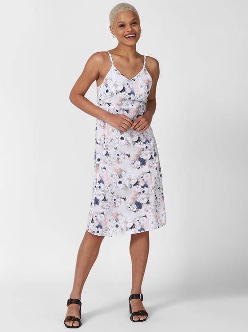Forever 21 White Floral Print Dress Price in India