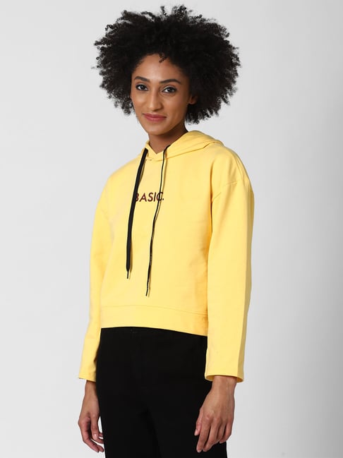 Forever 21 shop yellow sweatshirt