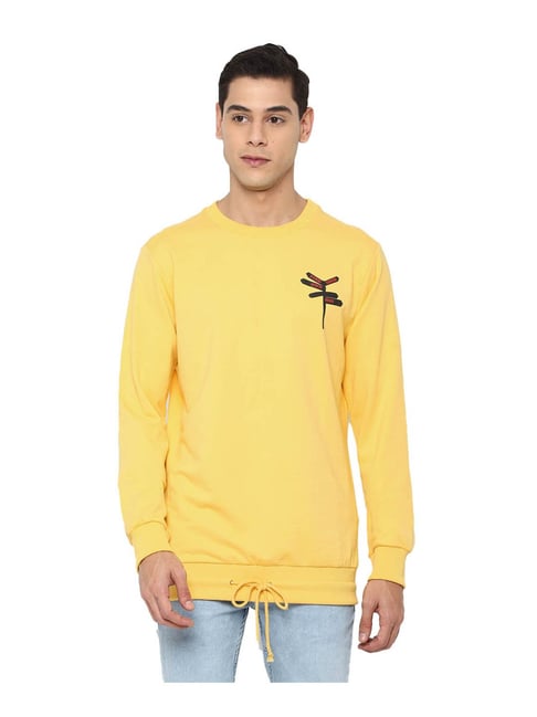 Forever 21 yellow discount sweatshirt