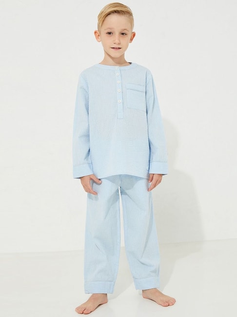 Funkrafts Kids Boys Tiger Print Pure Cotton Yellow Night Suit/Pajama Set |  eBay