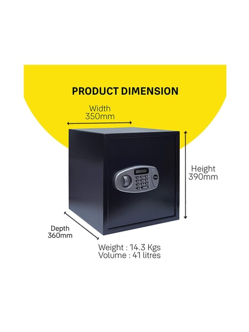 Buy Yale Standard XLarge Electronic Safe Locker Black Online At Best