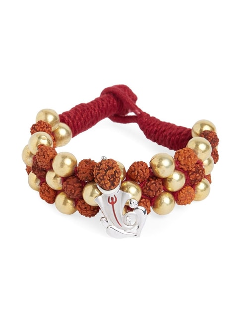 Amazon.com: Rudraksha Bracelet Golden cap Original rudraksha beads/stylish rudraksha  bracelet self Certified: Clothing, Shoes & Jewelry