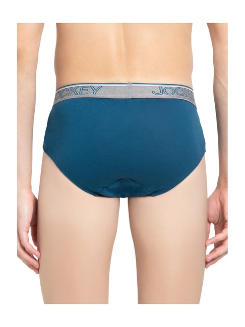 Jockey 8037 Men's Super Combed Cotton Solid Brief with Ultrasoft Waistband