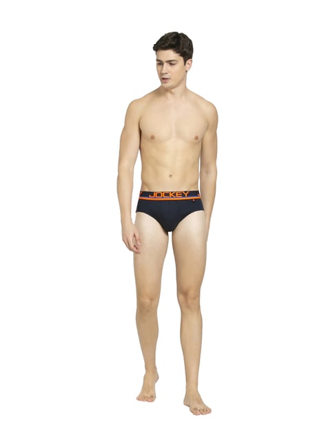 Buy Jockey Dark Navy Exposed Waistband Briefs for Men Online @ Tata CLiQ