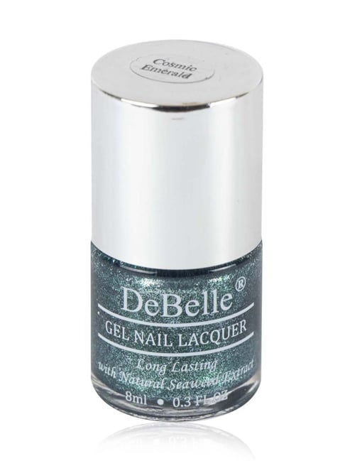 DeBelle Gel Nail Lacquer Glitter Cosmic Emerald - 8 ml-picture-13