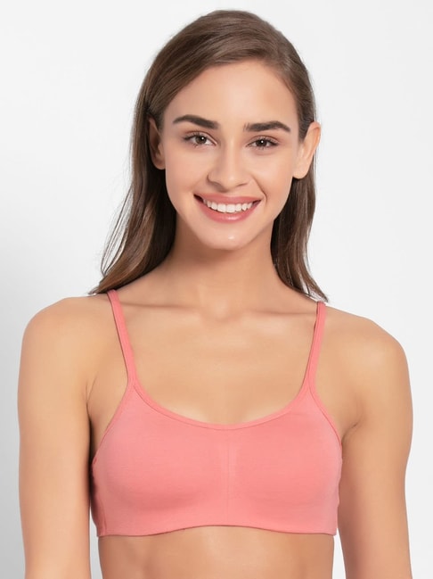 Jockey Pink Non Wired Non Padded Beginners Bra Price in India