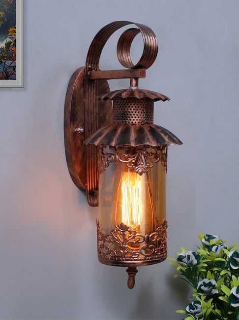 Homesake copper Metal Rustic Wall Light Fixture Industrial Lamp (Bulb not included)