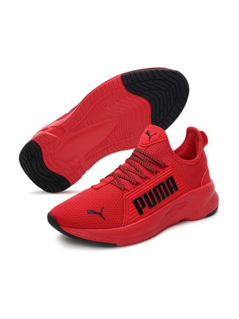 Puma Kid's Softride Premier Slip On Jr Red Walking Shoes