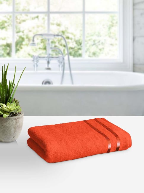 Orange bathroom towel online sets