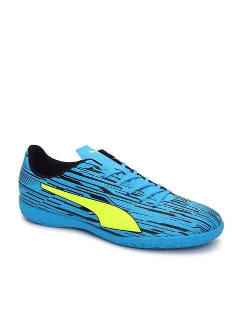 Puma Men's Rapido III Indoor Turf Trainers Blue Football Shoes