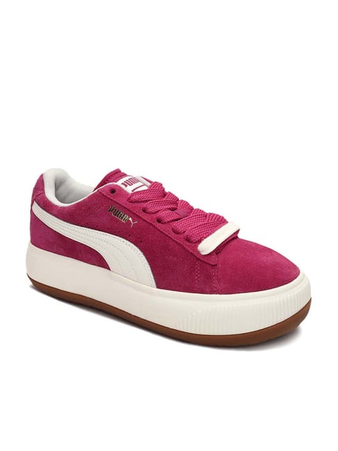 Puma Women s Suede Mayu UP Fuchsia Pink Sneakers