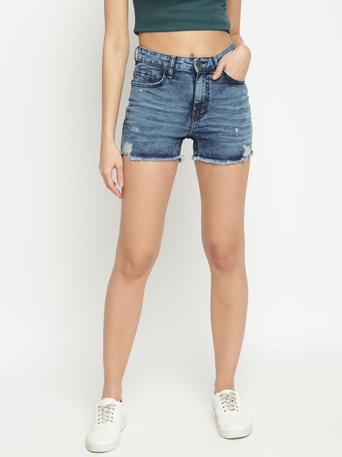 Buy Denim Shorts For Women Online In India At Best Price Offers