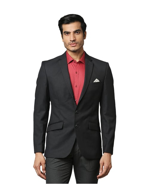 Park Avenue Dark Grey Super Slim Fit Blazer