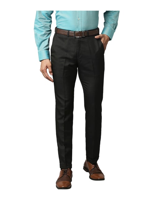 Park Avenue Dark Brown Super Slim Fit Trousers