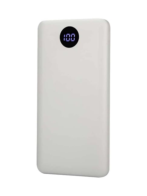 I Kall IKPB10D 10000mAh LCD Display Lithium Polymer Power Bank (White)