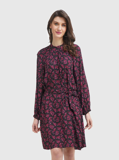 United Colors of Benetton Black Printed Dress Price in India