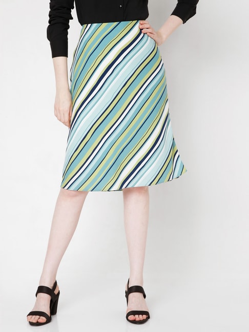 Vero Moda Multicolor Striped Skirt Price in India