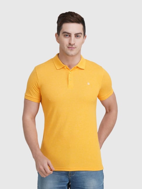 United Colors of Benetton Yellow  Regular Fit Polo T-Shirt