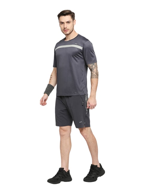 Buy Black Panther Sports Grey Regular Fit Shorts for Men's Online