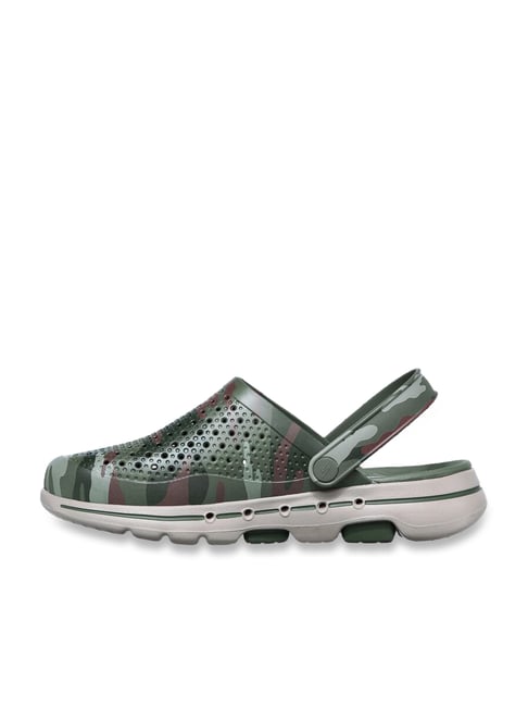 Buy Skechers Men's GO WALK Green Back Strap Clogs for Men at