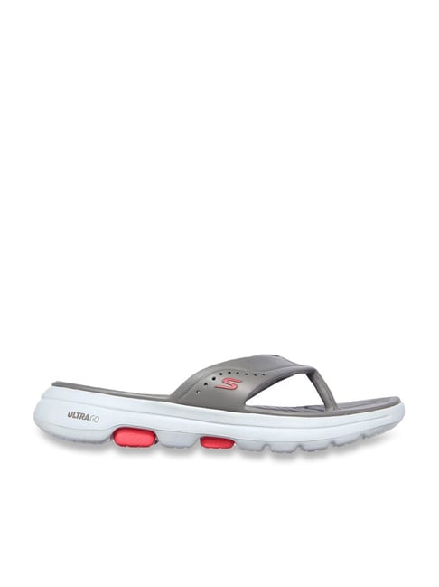 Skechers Women's GO WALK 5 Grey Flip Flops