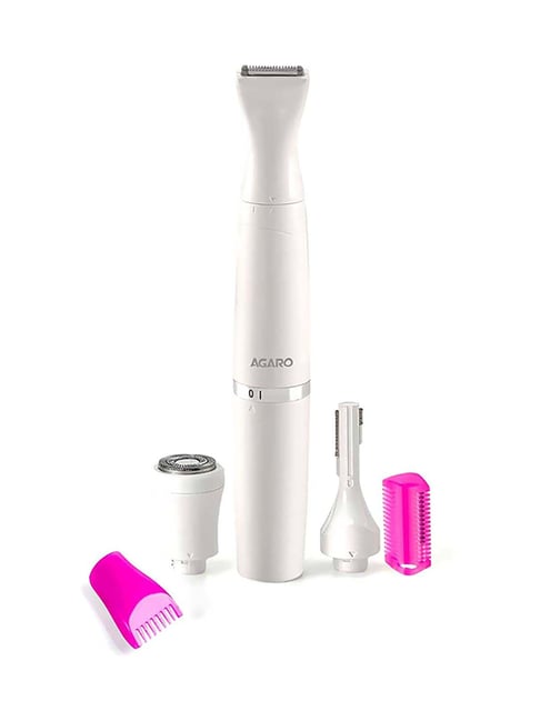 Agaro 33622 Cordless Trimmer - 60 Min Runtime (White)